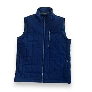 Orvis Classic Collection Quilted Vest Men’s Medium Navy Blue EUC